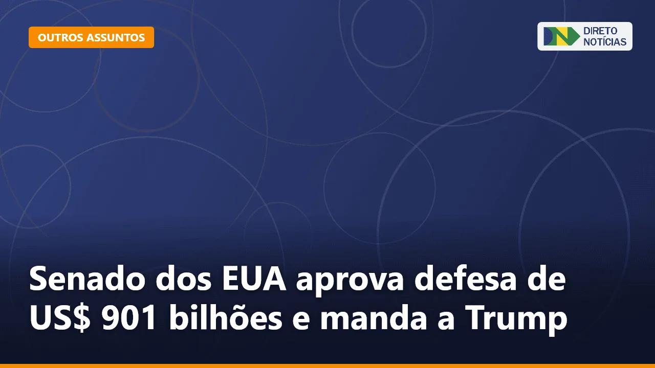 Senado dos EUA aprova defesa de US$ 901 bilhões e manda a Trump — Direto Notícias