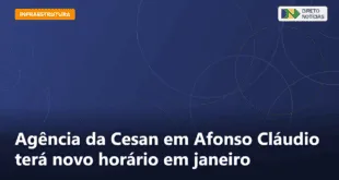 Agência da Cesan em Afonso Cláudio terá novo horário em janeiro — Direto Notícias