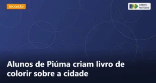Alunos de Piúma criam livro de colorir sobre a cidade — Direto Notícias