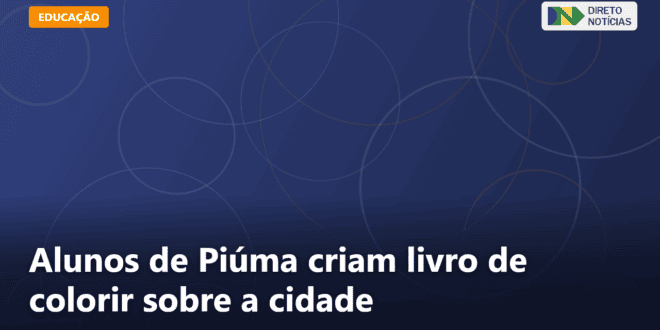 Alunos de Piúma criam livro de colorir sobre a cidade — Direto Notícias