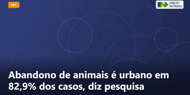 Abandono de animais é urbano em 82,9% dos casos, diz pesquisa — Direto Notícias