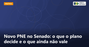 Novo PNE no Senado: o que o plano decide e o que ainda não vale — Direto Notícias
