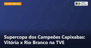 Supercopa dos Campeões Capixabas: Vitória x Rio Branco na TVE — Direto Notícias