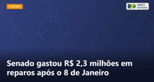 Senado gastou R$ 2,3 milhões em reparos após o 8 de Janeiro — Direto Notícias