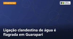 Ligação clandestina de água é flagrada em Guarapari — Direto Notícias