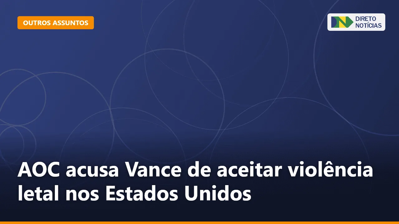 AOC acusa Vance de aceitar violência letal nos Estados Unidos — Direto Notícias