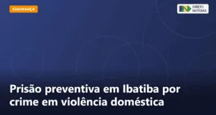 Prisão preventiva em Ibatiba por crime em violência doméstica — Direto Notícias