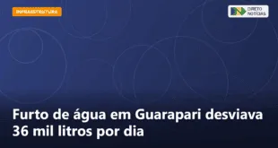Furto de água em Guarapari desviava 36 mil litros por dia — Direto Notícias