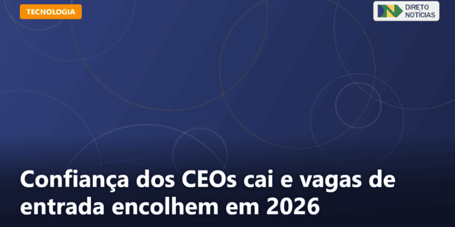 Confiança dos CEOs cai e vagas de entrada encolhem em 2026 — Direto Notícias