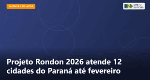 Projeto Rondon 2026 atende 12 cidades do Paraná até fevereiro — Direto Notícias