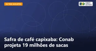 Safra de café capixaba: Conab projeta 19 milhões de sacas — Direto Notícias