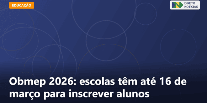 Obmep 2026: escolas têm até 16 de março para inscrever alunos — Direto Notícias
