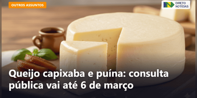 Queijo capixaba e puína: consulta pública vai até 6 de março — Direto Notícias