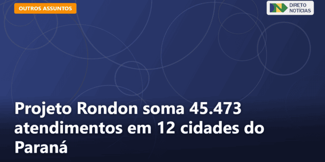 Projeto Rondon soma 45.473 atendimentos em 12 cidades do Paraná — Direto Notícias
