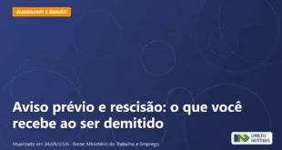 Aviso prévio e rescisão: o que você recebe ao ser demitido