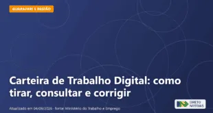 Imagem ilustrativa relacionada a carteira de trabalho digital