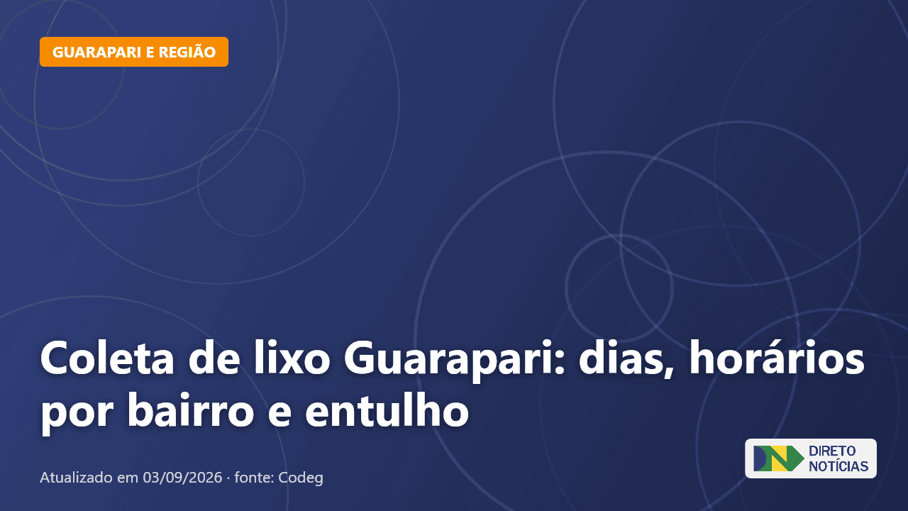 Imagem ilustrativa relacionada a coleta de lixo guarapari