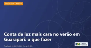 Conta de luz mais cara no verão em Guarapari: o que fazer