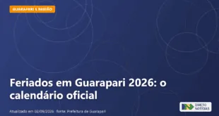 Imagem ilustrativa relacionada a feriados guarapari 2026