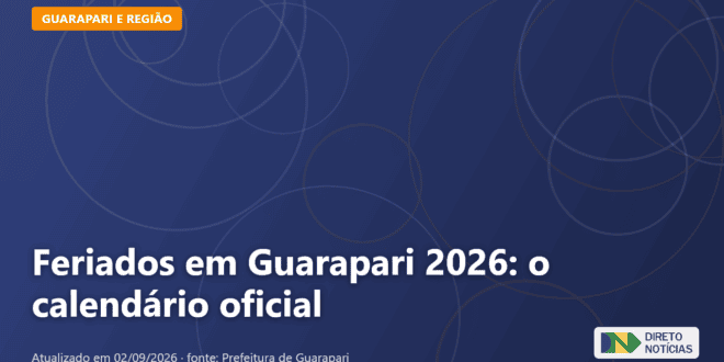 Imagem ilustrativa relacionada a feriados guarapari 2026