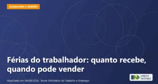 Férias do trabalhador: quanto recebe, quando pode vender