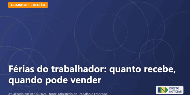 Imagem ilustrativa relacionada a férias do trabalhador