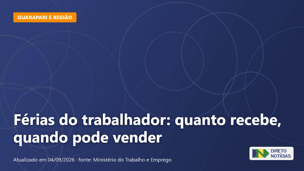 Imagem ilustrativa relacionada a férias do trabalhador