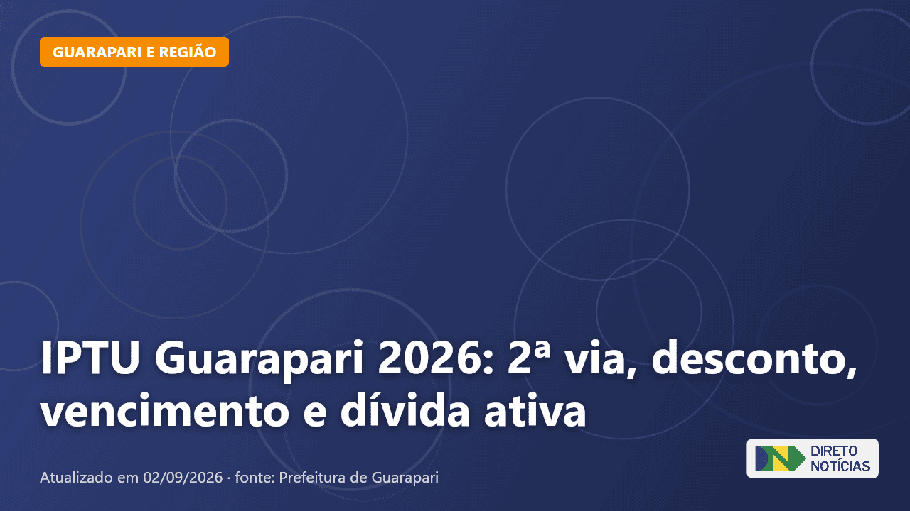 Imagem ilustrativa relacionada a iptu guarapari 2026