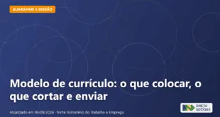 Imagem ilustrativa relacionada a modelo de currículo