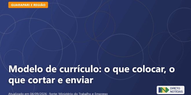 Imagem ilustrativa relacionada a modelo de currículo