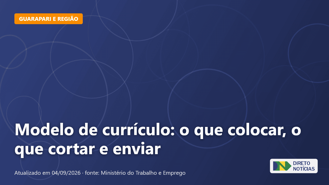 Imagem ilustrativa relacionada a modelo de currículo