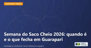 Imagem ilustrativa relacionada a semana do saco cheio 2026