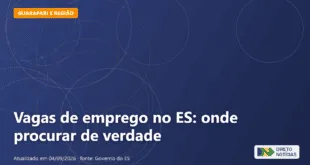Imagem ilustrativa relacionada a vagas de emprego no es
