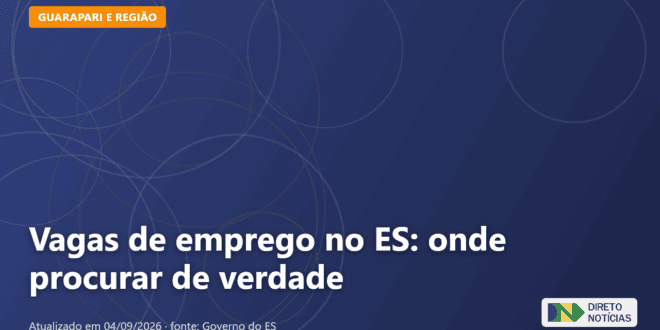 Imagem ilustrativa relacionada a vagas de emprego no es