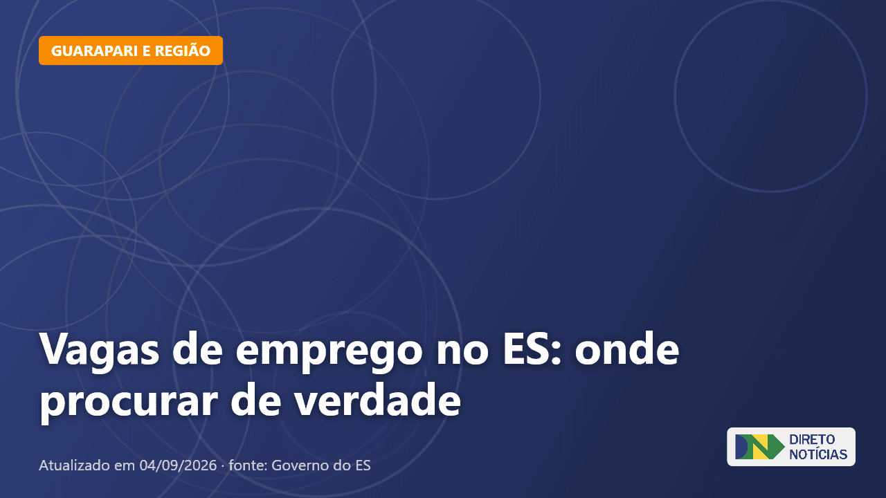 Imagem ilustrativa relacionada a vagas de emprego no es