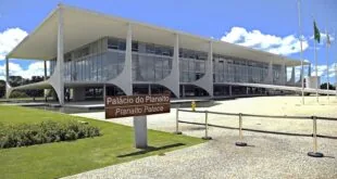 Palácio do Planalto, sede da Presidência da República, em Brasília