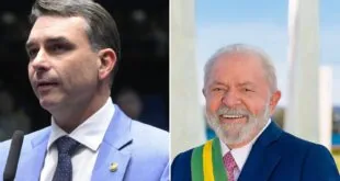 Flávio Bolsonaro e Lula