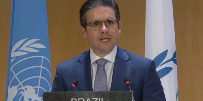 Em Genebra, Hugo Motta defende diálogo, cooperação e diplomacia
