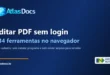 Editar PDF grátis na AtlasDocs, com 134 ferramentas no navegador